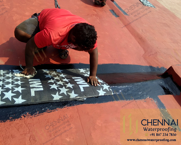 Building Terrace Waterproofing - Terrace Expand Joint Bitumen Waterproofing, C P Aqua Culture, Redhills, Chennai