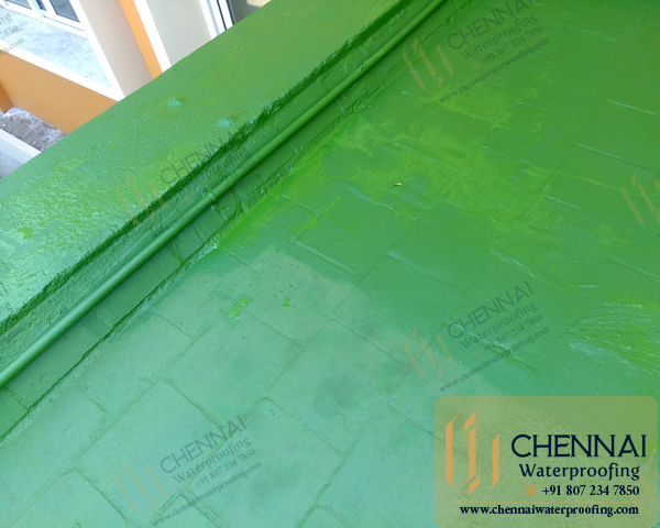 Building Terrace Waterproofing Services - Portico Acrylic Chemical Waterproofing, C P Aqua Culture, Redhills, Chennai.