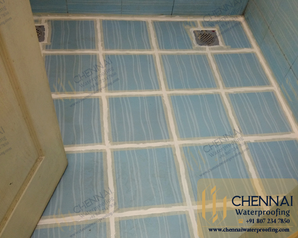 Bathroom Waterproofing Services - Bathroom Tile Joint Epoxy Waterproofing Services, Chengalpattu, Chennai.